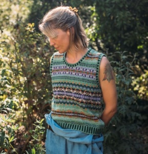 Eribe Westray Fairisle Vest Meadow